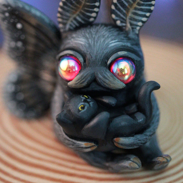 Mothman and Kitty Figurine