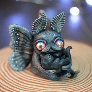 Mothman and Kitty Figurine