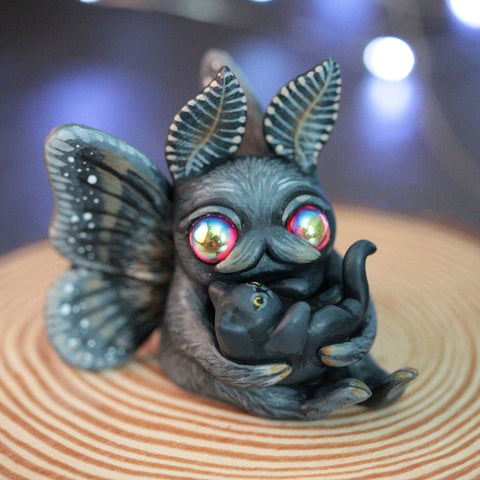 Mothman and Kitty Figurine