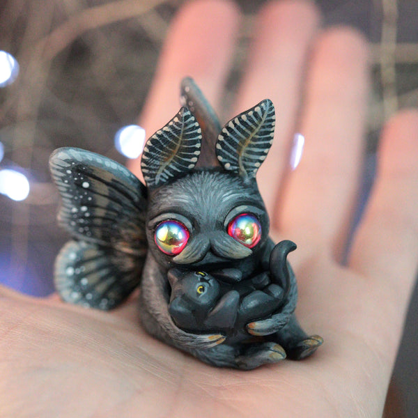Mothman and Kitty Figurine