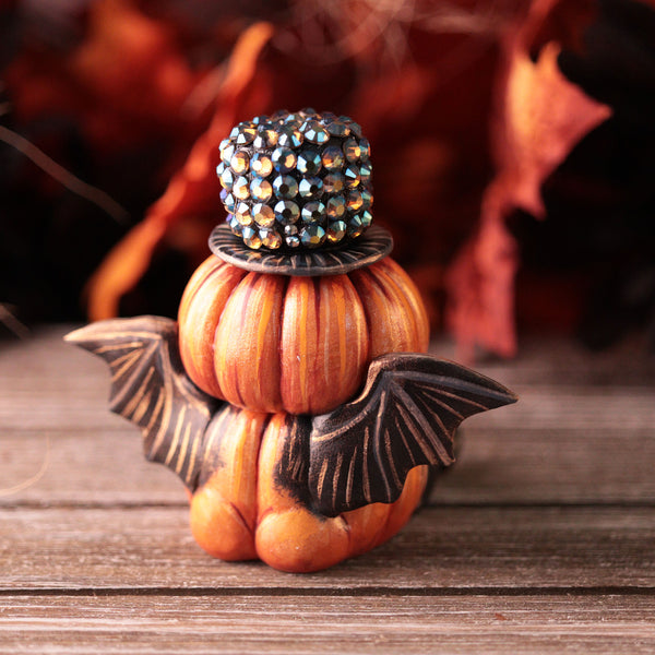 Party Boy Pumpkin Figurine