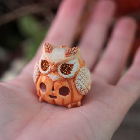 Preorder Mini Pumpkin Spice Jack Owlantern Figurine