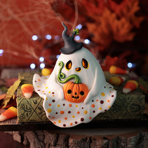 Pump Kin Shelf Ghost Figurine