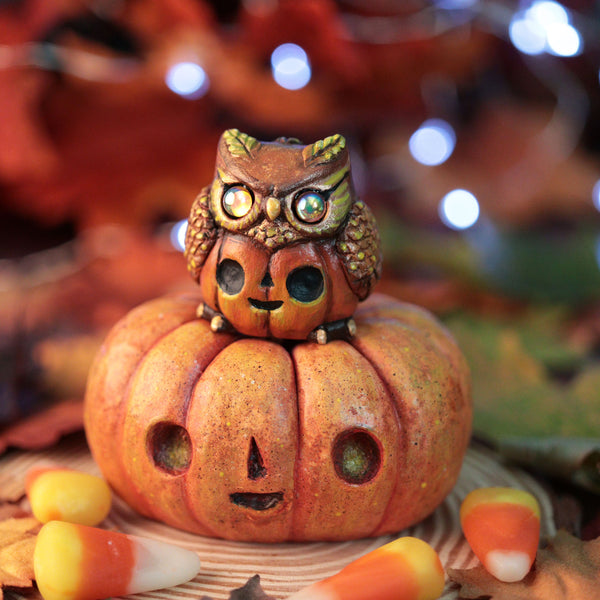 Autumn Spice Jack O'lantern Figurine