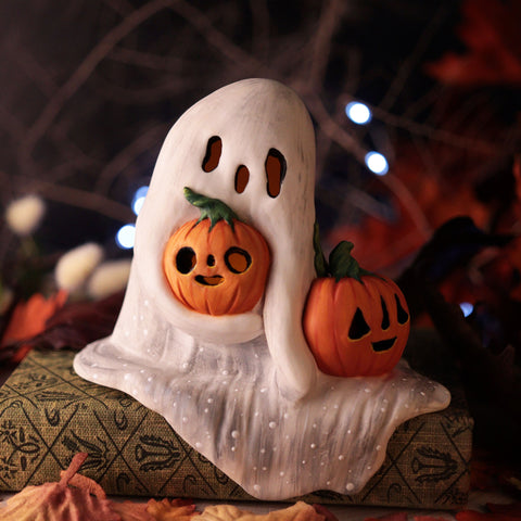 Large Melty Shelf Ghost - Light Up Figurine