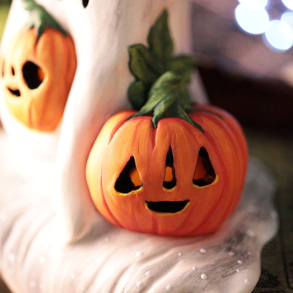 Large Melty Shelf Ghost - Light Up Figurine