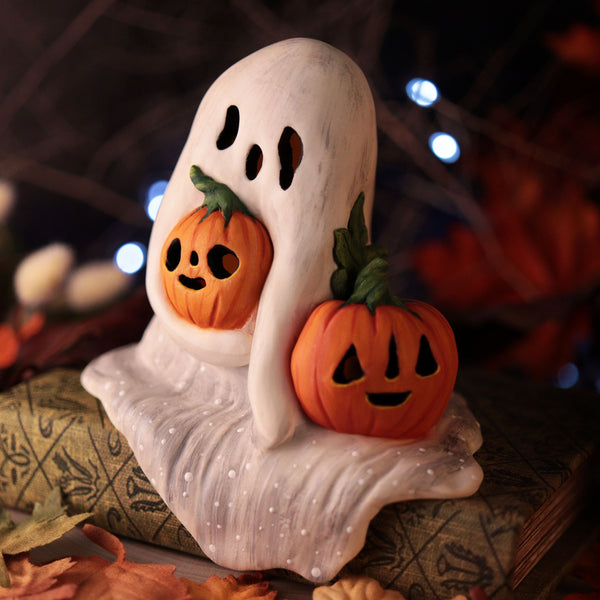 Large Melty Shelf Ghost - Light Up Figurine