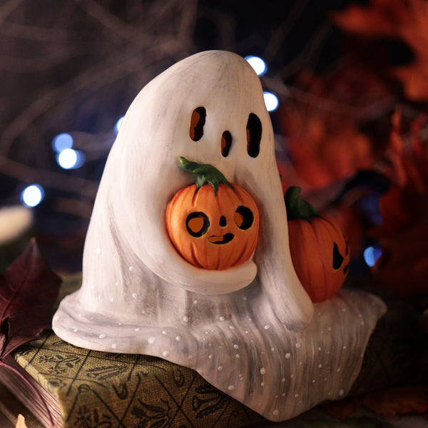 Large Melty Shelf Ghost - Light Up Figurine