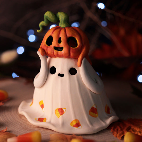 Candycorn Poop Ghost - Light up Figurine