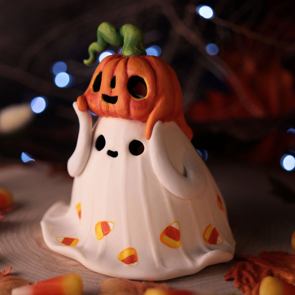 Candycorn Poop Ghost - Light up Figurine