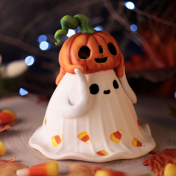 Candycorn Poop Ghost - Light up Figurine