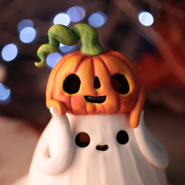 Candycorn Poop Ghost - Light up Figurine