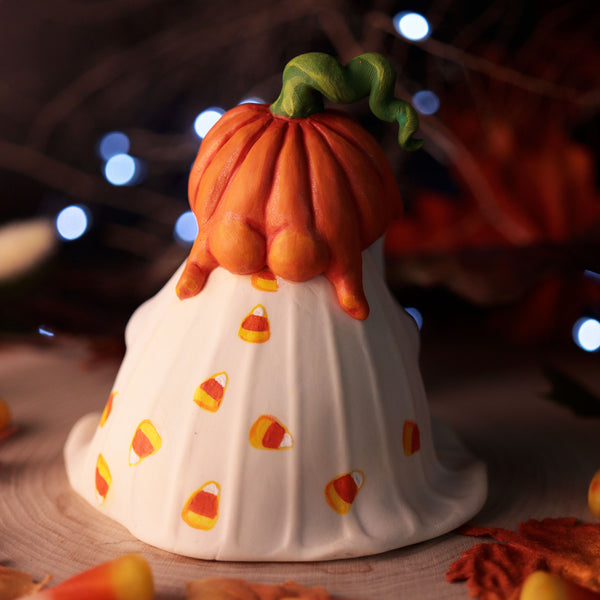 Candycorn Poop Ghost - Light up Figurine