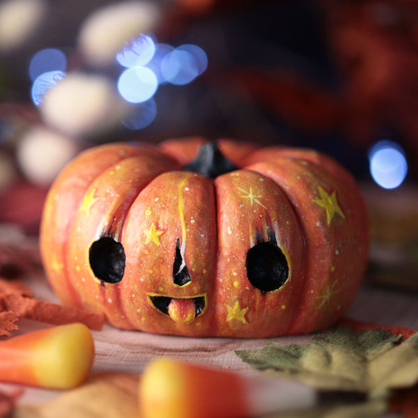 Celestial Witch Jack O'lantern Figurine