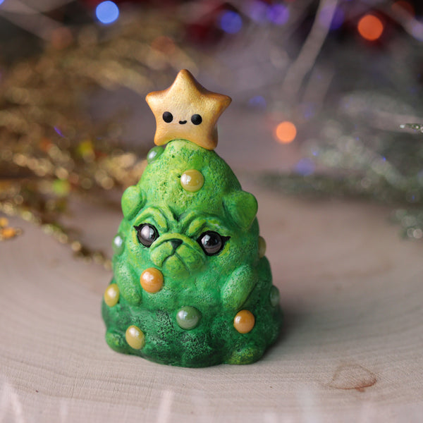 Preorder Pug Tree Figurine