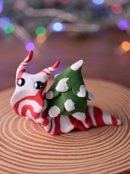 Candycane Snail Figurine Set