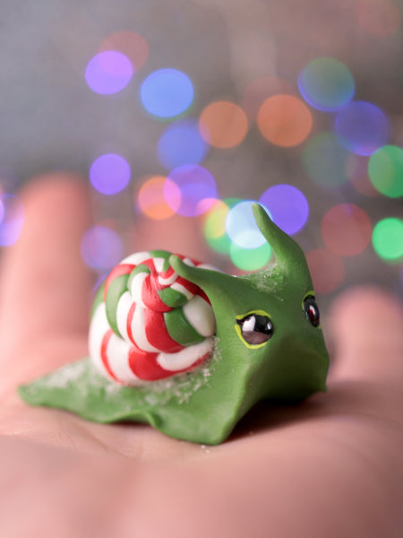 Candycane Snail Figurine Set