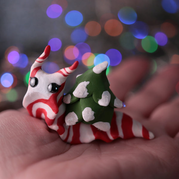 Candycane Snail Figurine Set