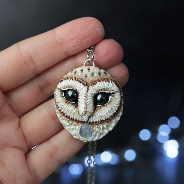 Pre-Order White Owl Necklace