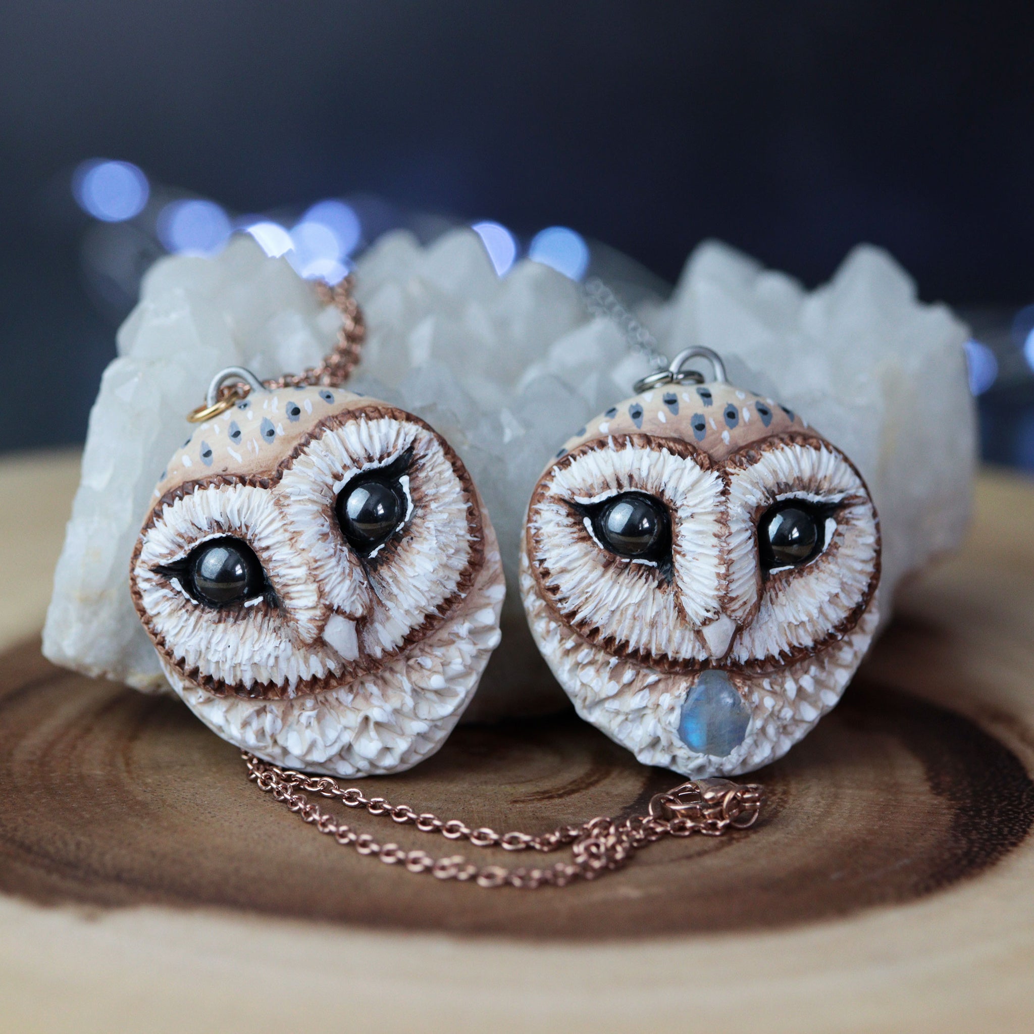 Pre-Order White Owl Necklace