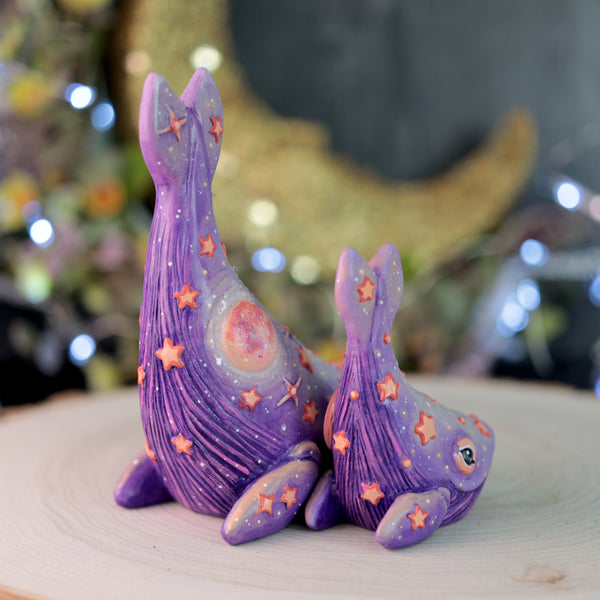 One off Whale Figurine Set