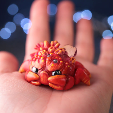 Red Crabby Crab Figurine