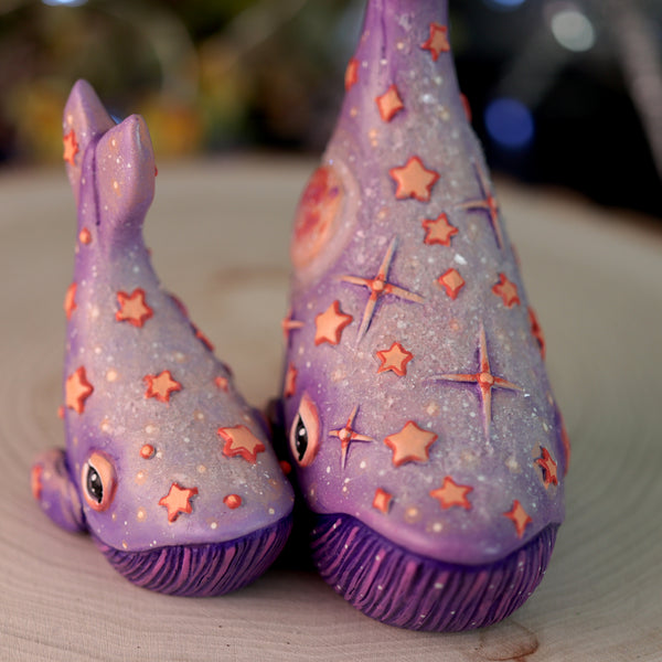 One off Whale Figurine Set