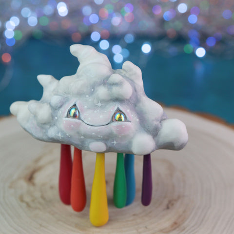 Happy Raincloud Figurine