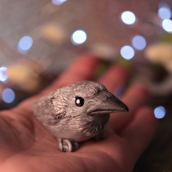 Preorder Small Dipped Crow Figurine