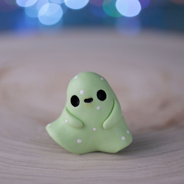 Green Pastel Ghost Figurine