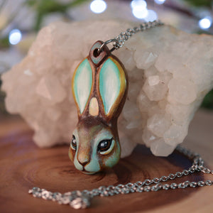 Opal Rabbit Necklace – WhimsyCalling