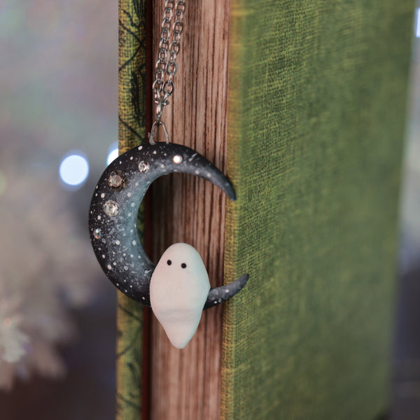 Preorder Ghost Moon Necklace