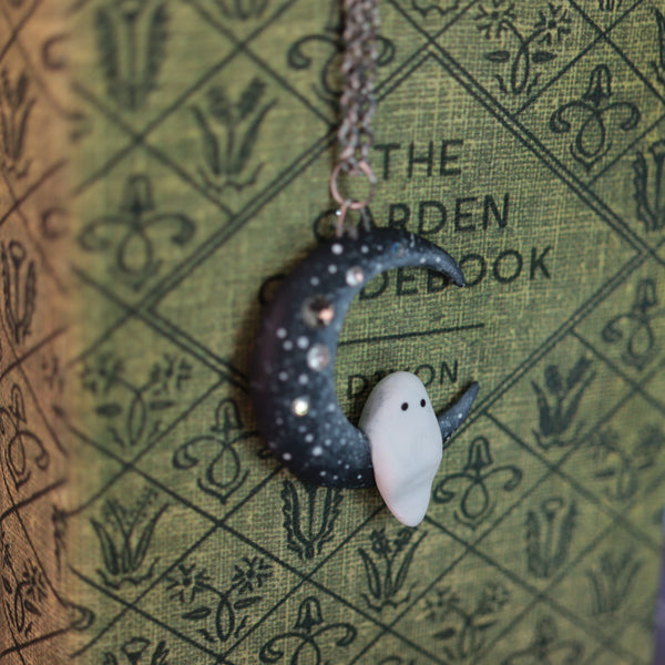 Preorder Ghost Moon Necklace