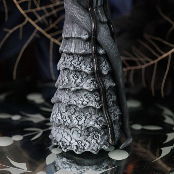 Bolo Hat Goth Ghost Figurine