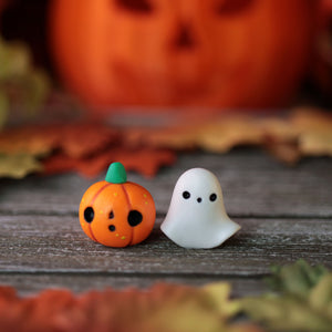 Teeny Ghost and Pumpkin Set