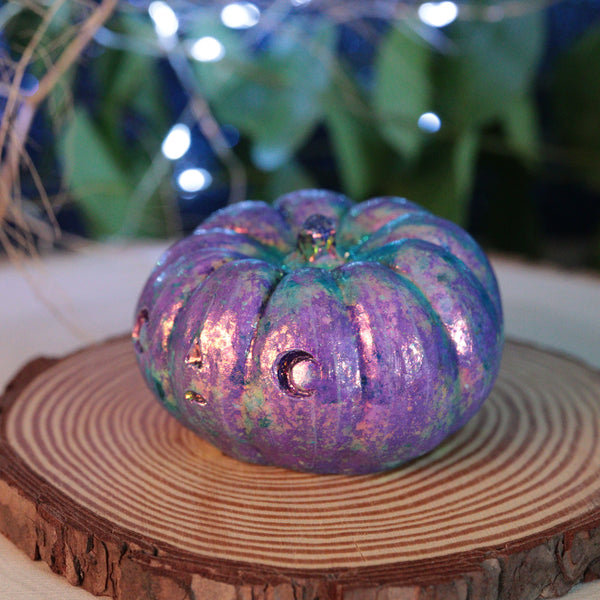 Fancy Mica Pottsfield Pumpkin Figurine