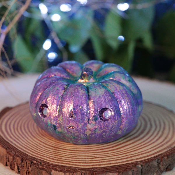Fancy Mica Pottsfield Pumpkin Figurine