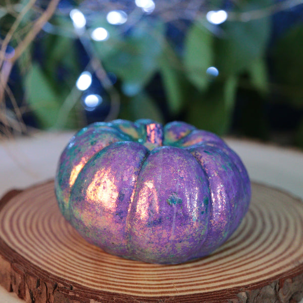 Fancy Mica Pottsfield Pumpkin Figurine