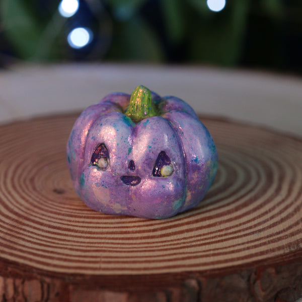 Fancy Mica Ghost and Pumpkin Set