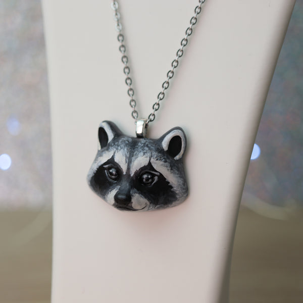 Preorder Raccoon Necklace