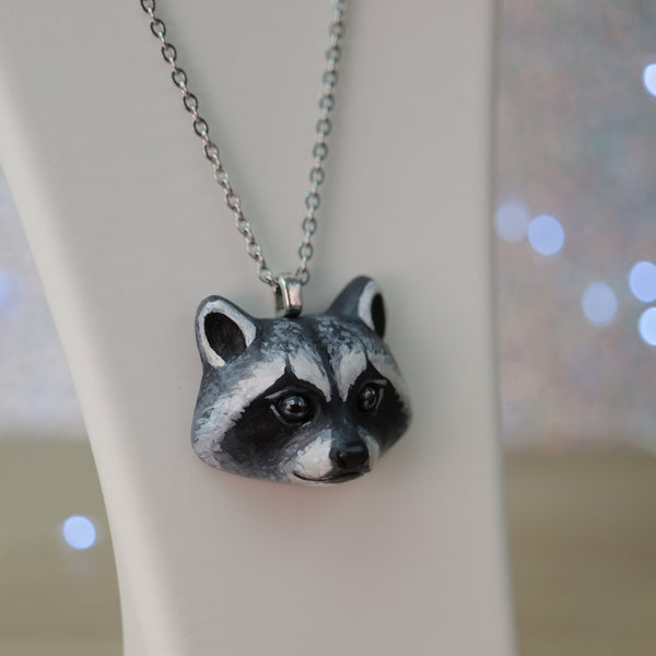Preorder Raccoon Necklace