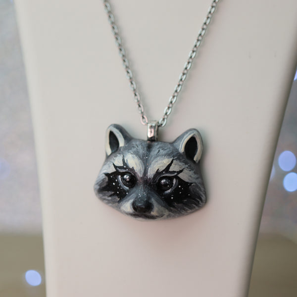 Preorder Raccoon Necklace