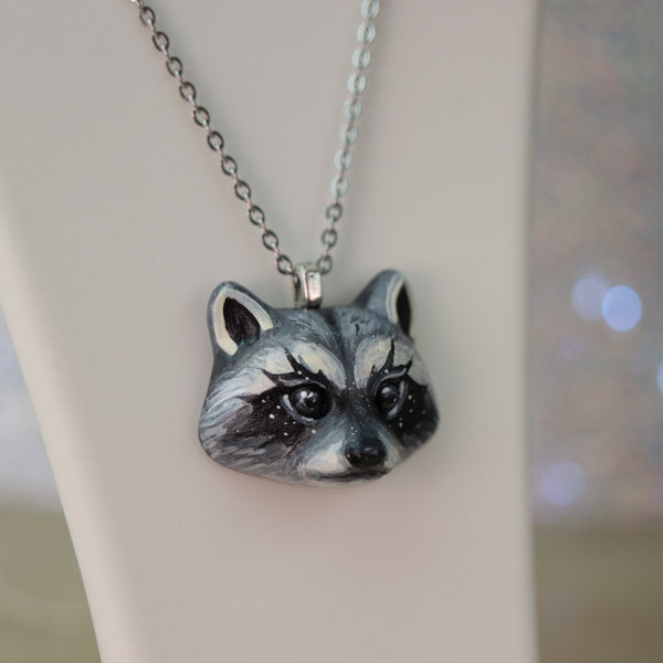 Preorder Raccoon Necklace