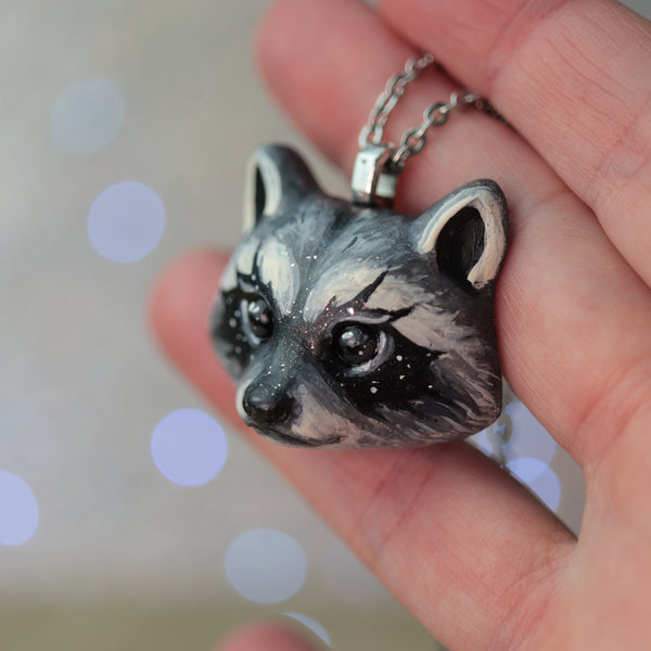 Preorder Raccoon Necklace