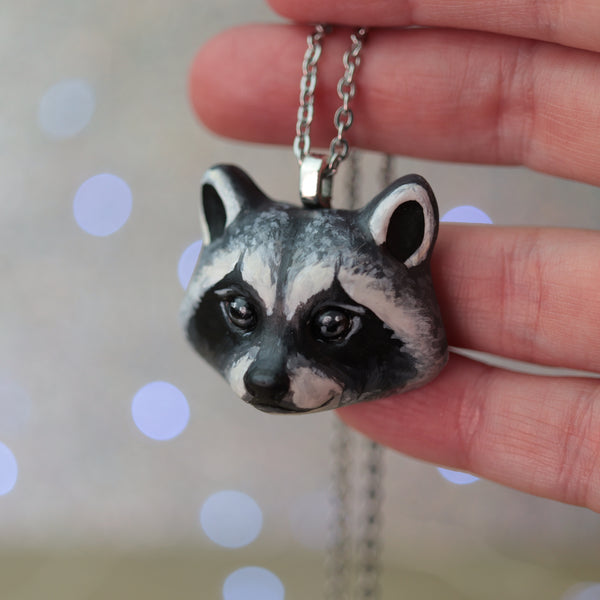 Preorder Raccoon Necklace