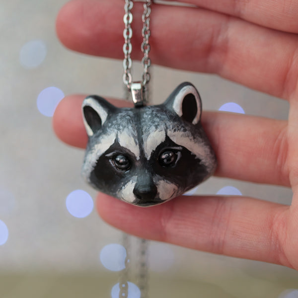 Preorder Raccoon Necklace