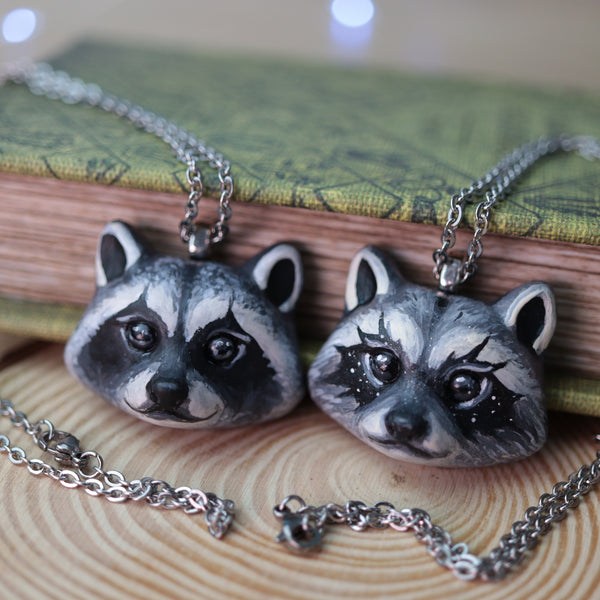 Preorder Raccoon Necklace