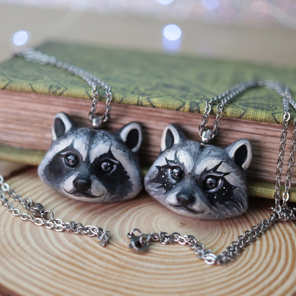 Preorder Raccoon Necklace