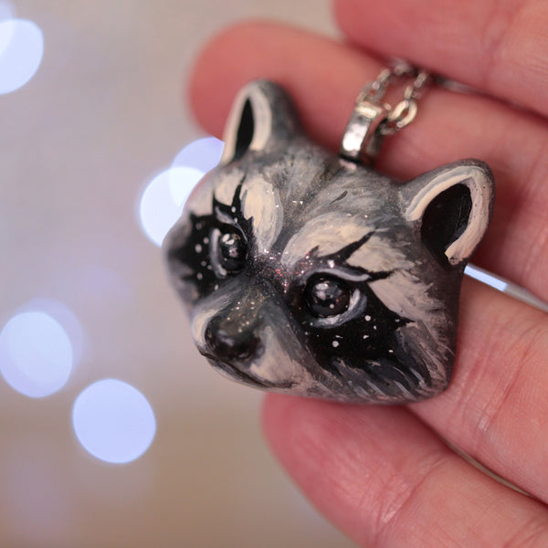 Preorder Raccoon Necklace