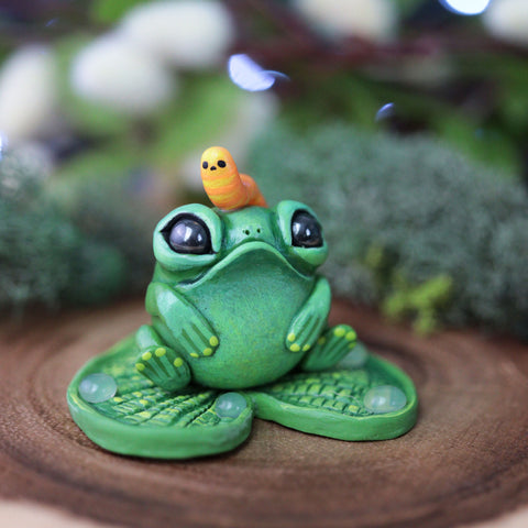 Frob with Worm Friend plus Lily Pad